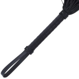 Darkness Bicz Bondage 42 cm czarny skora - model z ergonomicznym uchwytem