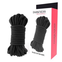 Darkness Lina Japońska Bawełniana 5 m Czarna - Model Bondage