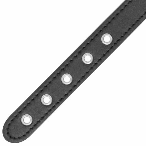 Darkness Pierścień Regulowany z Paskiem Metalowym Bez Niklu, Czarny