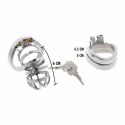 Hidden Desire Extreme Metal System Kontroli Intymnej 7,9 cm srebrny