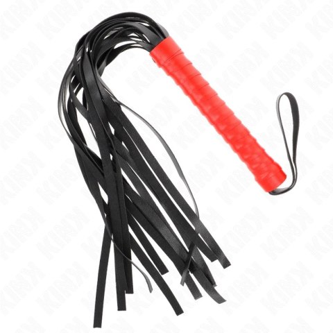 KINK Bicz Miękki z Ogonem 50 cm czarny - model elastyczny