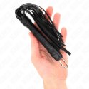 KINK Czarny Mini Bicz 28 cm - Skorzany, Ergonomiczny Model
