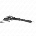 KINK Czarny Mini Bicz 28 cm - Skorzany, Ergonomiczny Model