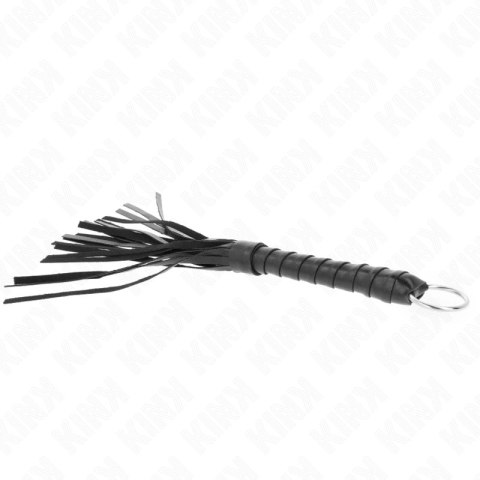 KINK Czarny Mini Bicz 28 cm - Skorzany, Ergonomiczny Model