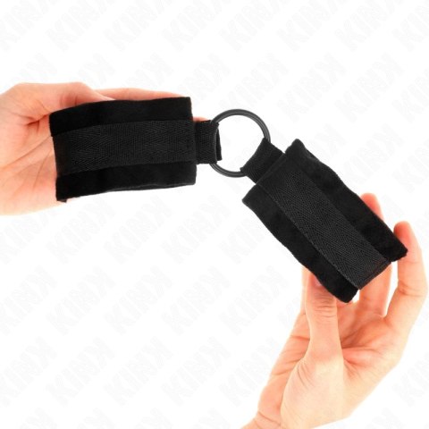 KINK Futro Mankietow Czarny Regulowany 25 cm z O-Ringiem 4 cm
