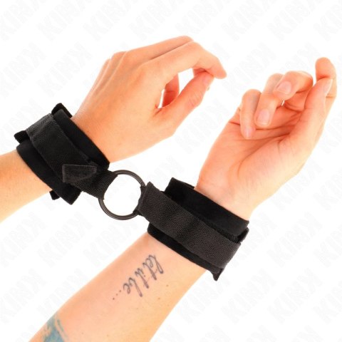KINK Futro Mankietow Czarny Regulowany 25 cm z O-Ringiem 4 cm