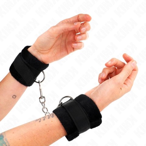 KINK Futro do mankietow czarne 30x7 cm - komfort i styl dla początkujących