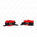 KINK Koronkowe Opaski na Nadgarstki Red Heart Regulowane 22-35 cm
