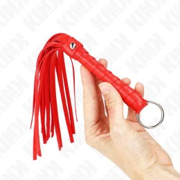 KINK Mini Bat Red 28 cm - kompaktowy bat skorzany, czerwony