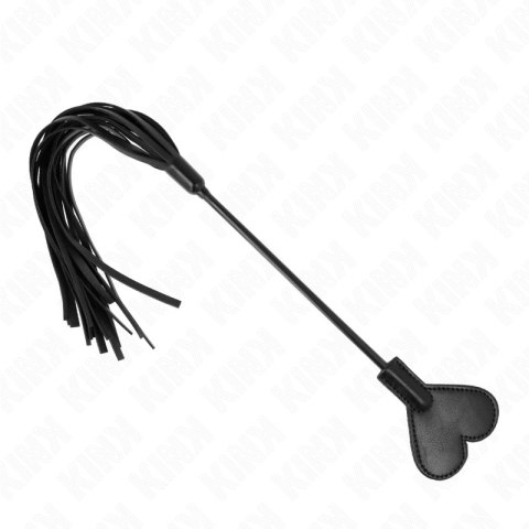 KINK Paddle Serce 35 cm - Skorzana paletka dekoracyjna, czerwona