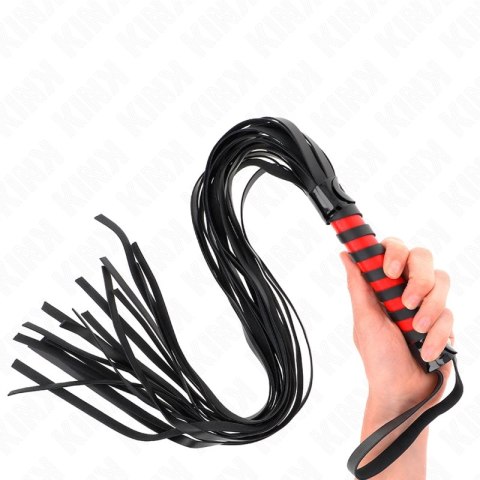 KINK Pas Długi w Paski 70 cm - Stylowy Skorzany Pas do Zadań Specjalnych