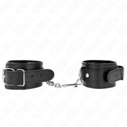 KINK Pasek na nadgarstki czarny z regulacją 21-33 cm - wygodne zapięcie