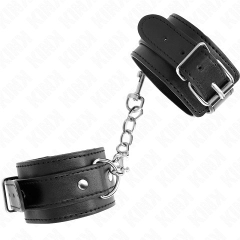 KINK Pasek na nadgarstki czarny z regulacją 21-33 cm - wygodne zapięcie