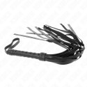 KINK Prosty Czarny Bat Skorzany 45 cm - Precyzyjna Kontrola