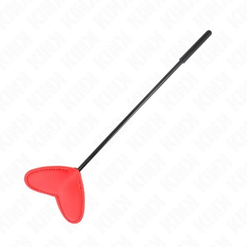 KINK Serce Paddle 33x10 cm Czerwona Skorzana Paleta Anatomiczna