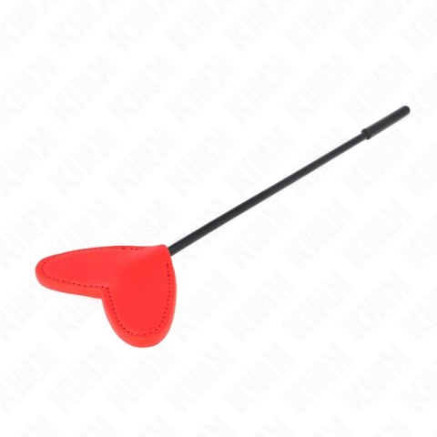 KINK Serce Paddle 33x10 cm Czerwona Skorzana Paleta Anatomiczna