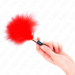KINK Złote Metalowe Piorko Duster 18 cm - Elegancki Akcent do Stymulacji Skory