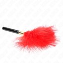 KINK Złote Metalowe Piorko Duster 18 cm - Elegancki Akcent do Stymulacji Skory