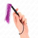 Kink Mini silikonowy bicz 6 fioletowych koralikow 26 cm