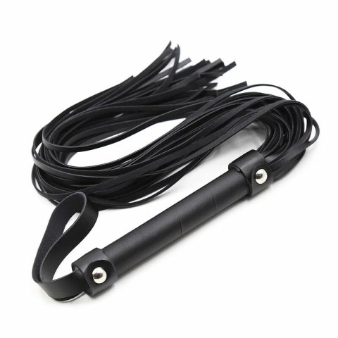OHMAMA Fetish - Srebrne bransoletki z biczem, 64 cm, PVC/żelazo