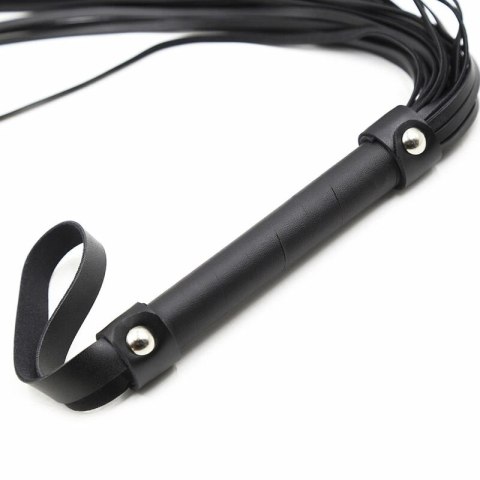 OHMAMA Fetish - Srebrne bransoletki z biczem, 64 cm, PVC/żelazo