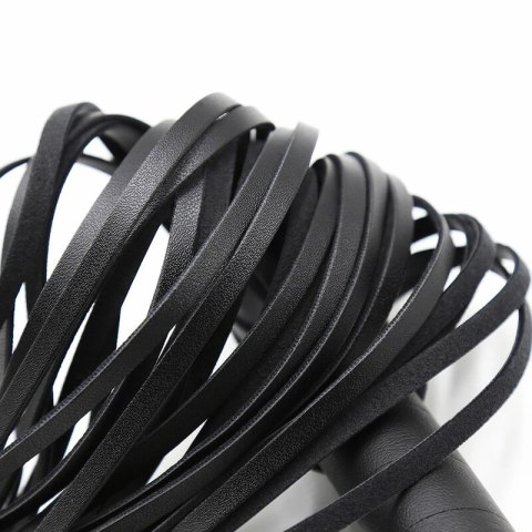 OHMAMA Fetish - Srebrne bransoletki z biczem, 64 cm, PVC/żelazo