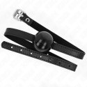 KINK Czarny pasujący gadżet z kulką silikonową 4 cm, regulowany 65x1,5 cm