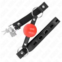 KINK Czerwona Piłka TPE 4 cm - System regulacji, pasek 60x2 cm