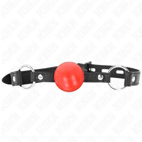 KINK Czerwona Piłka TPE 4 cm - System regulacji, pasek 60x2 cm