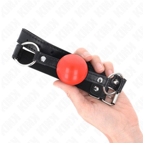 KINK Czerwona Piłka TPE 4 cm - System regulacji, pasek 60x2 cm