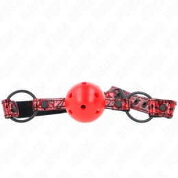 KINK Diamond Ball Gag Model 1 silikonowy 4,5 cm regulowany 42-60 cm