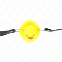 KINK Gag Duck Shape - Regulowany pas, silikonowy, żołty