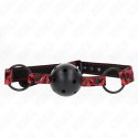 KINK Gag Model 2 - anatomiczna kulka diamentowa, regulowany pasek 42-60 cm