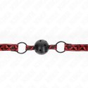 KINK Gag Model 2 - anatomiczna kulka diamentowa, regulowany pasek 42-60 cm