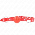 KINK Kula TPE 4 cm z zamkiem, pasek 60x2 cm, kolor czerwony
