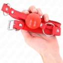 KINK Kula TPE 4 cm z zamkiem, pasek 60x2 cm, kolor czerwony