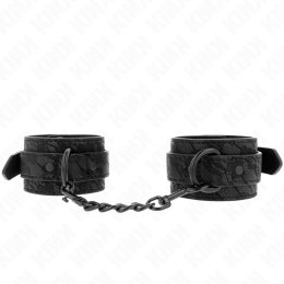 KINK Mankiety na nadgarstki z czarną koronką, regulacja 19-26 cm