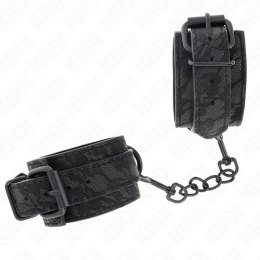 KINK Mankiety na nadgarstki z czarną koronką, regulacja 19-26 cm