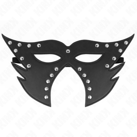 KINK Maska Kota Model 2 czarna 29x15 cm regulowana ekoskora