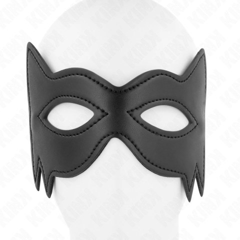 KINK Maska Kota Model 3 - Czarna Maskarada 18,5x12,5 cm