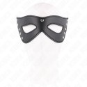 KINK Maska na Oczy 5 Nitow Czarna 28x8 cm Skorzana Regulowana