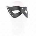 KINK Maska na Oczy 5 Nitow Czarna 28x8 cm Skorzana Regulowana