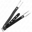 KINK Metalowy Haczyk z Regulowanym Skorzanym Paskiem 11,5 cm