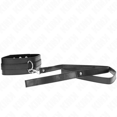 KINK Model 1 Naszyjnik z paskiem 116 cm, regulowany 36-43 cm, czarny