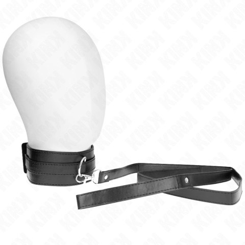KINK Model 1 Naszyjnik z paskiem 116 cm, regulowany 36-43 cm, czarny