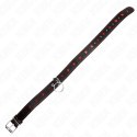KINK Naszyjnik z Paskiem Serce 65 cm - Skorzany, Regulowany, Czarny