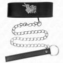 KINK Naszyjnik z paskiem czarny regulowany 33,5-41 cm szerokość 5 cm