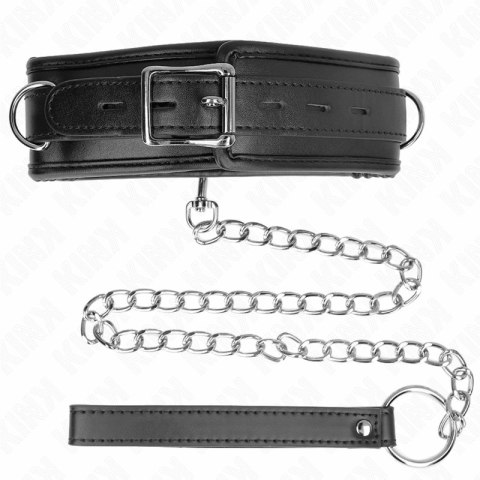 KINK Naszyjnik z paskiem imitacja skory Model 3 regulowany 37-54 cm