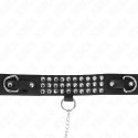 KINK Naszyjnik z paskiem, regulowany 37-42 cm, czarny połysk 65 cm