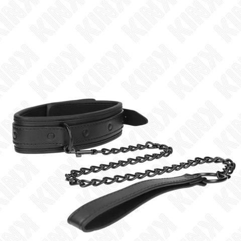 KINK Neoprenowy Kołnierz Bondage Model 2 z Paskiem regulowany 78 cm